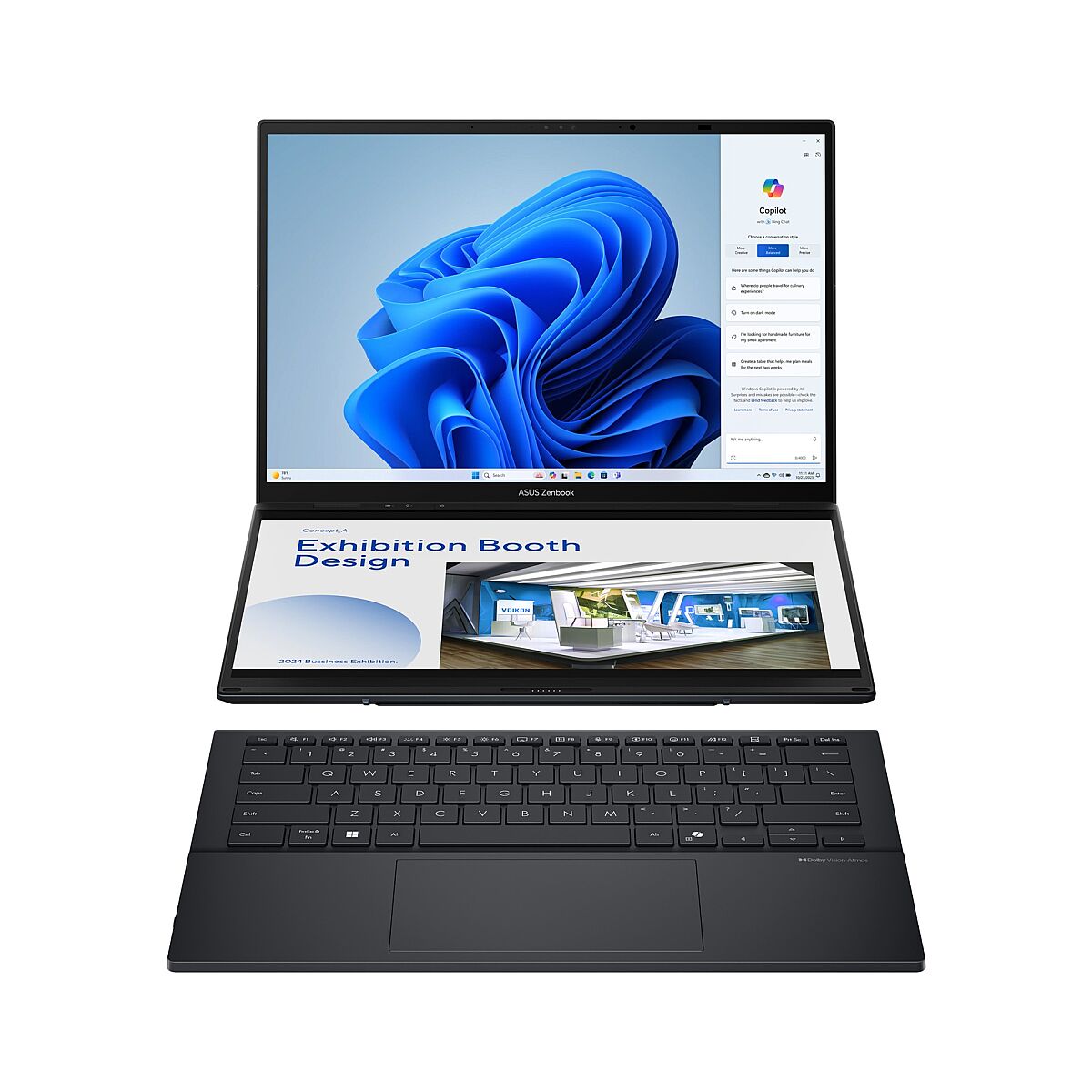 ASUS Zenbook DUO UX8406CA-PZ208W çift ekran