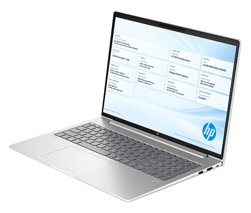 HP ProBook 4 G1i CT9M3ET Intel Core Ultra 7 255U 24GB RAM 1TB SSD 16" FreeDOS Kurumsal Dizüstü Bilgisayar - 3